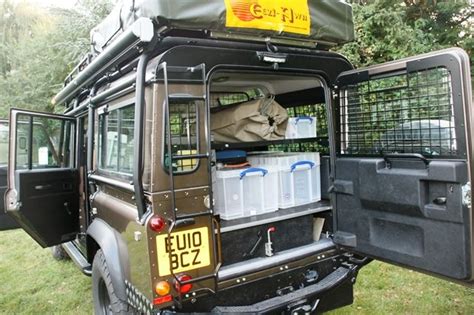 land rover defender rear storage